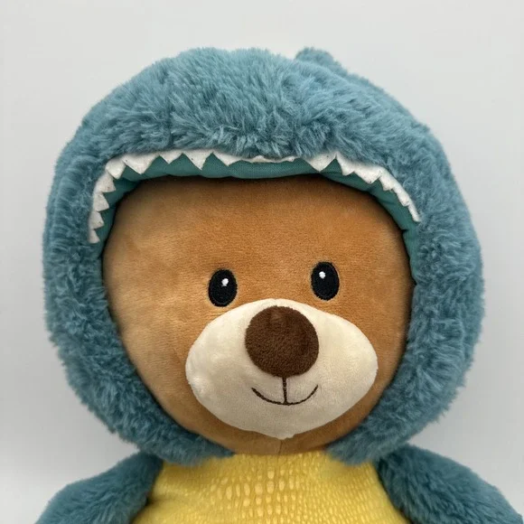 SPARK Create Imagine Teddy Bear w/Teal Blue Dino T-Rex Costume Plush Stuffed 18" - Picture 2 of 12
